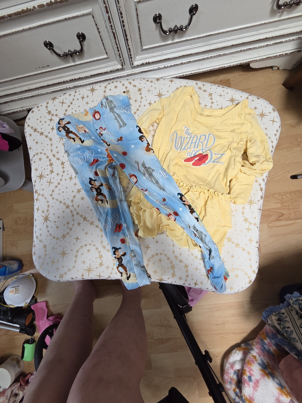 Wizard of Oz Kids Yellow Top with Blue Character Pants